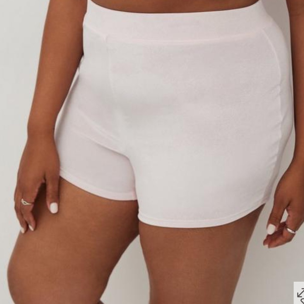 Torrid Light Pink Velour High-Rise Shortie Panty